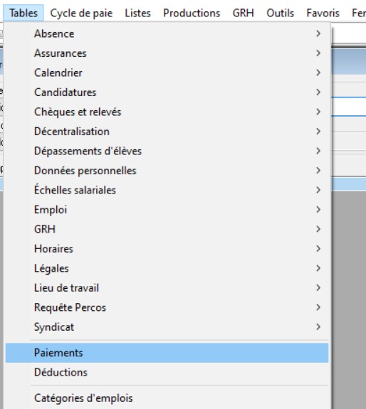 Code de paiement