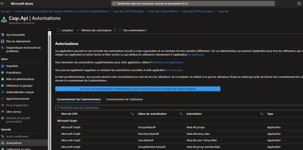 Accorder un consentement d’administrateur pour