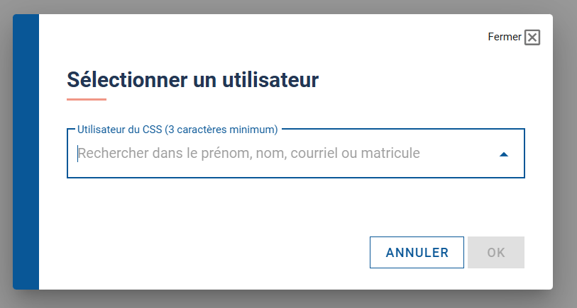 Recherchez l’employé concerné